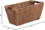Honey-Can-Do Seagrass Basket w/Handles - Med STO-02965 Natural