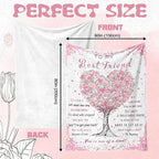 Aipon Best Friend Blanket, Best Friend Birthday Gifts for Women Friendship, Bestie Gifts Blanket 60"x 80" for Soul Sister, Best Friends Blankets for Women BFF Friends Wedding Graduation Gift