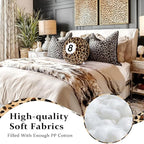 Dripykiaa Cheetah 8 Ball Throw Pillow, 14" Leopard Print 8 Ball Pillow Round Plush Decorative Cushion, Soft Trendy Throw Pillow for Bedroom & Living Room, Modern Aesthetic Home Decor for Women & Teens