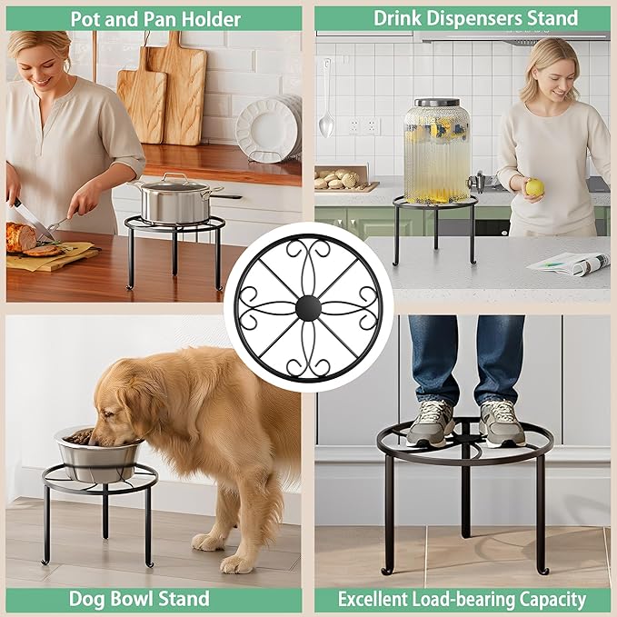 5 Pack Metal Plant Stand Heavy Duty Metal Plant Shelf for Multiple Plants Anti-Rust Iron Flower Pot Stand Holder for Home Garden