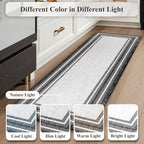 KIMODE Anti Fatigue Kitchen Mats for Floor 20"x59"+20"x32", Farmhouse Kitchen Rugs Sets of 2, Cushioned Non Slip Kitchen Mats for Floor, Comfort Kitchen Floor Mats for Sink Laundry Desk Black