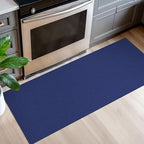 EARTHALL Woven Runner Rug 2x5 Ft Washable Runners for Hallways Cotton Non Slip Rubber Backed Kitchen Runner Braided Indoor Floor Carpet for Entryway, Hallway, Kitchen, Bedroom, Royal Blue/Navy