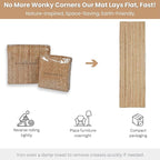 Ramanta Home Hand Woven Jute Braided Rug 2'x6' - Natural, Boho Reversible Floor Carpet for Living Room, Farmhouse Accent Rugs for Kitchen, Bedroom, Nursery, Kids Room, Patio - 24X72 Inch