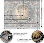 Fungarth Sun and Moon Tapestry Hippie Boho Floral Wall Tapestry for Bedroom Aesthetic Vintage Plant Celestial Spiritual Botanical Small Tapestries Wall Hanging for Living Room Dorm 48 x 36 Inch