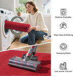 2x6 ft Kitchen Runner Rug Mat Non Slip Boho Woven Hallway Runner Washable, Soft Long Entryway Laundry Hall Floor Runners Rugs Carpet for Indoor Backdoor Bedroom Kitchen Living Room, Red