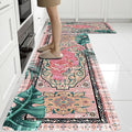 Tiger Rugs for Kitchen Floor, Anti Fatigue Mats for Kitchen Floor Non Slip, 2PCS Rubber Kitchen Mat, Washable Cushioned Carpet Rug for Sink Laundry Gifts for Christmas 15.7"×27.5" +15.7"×47" 3.5mm