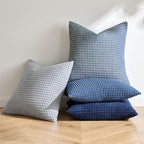 MIULEE Blue Decorative Pillow Covers 16x16 Inch Set of 4 Boho Western Farmhouse Home Decor Couch Throw Pillows Summer Coastal Corduroy Pillowcases Industrial for Sofa Living Room Bed