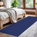 EARTHALL Woven Runner Rug 2x7 Ft Washable Runners for Hallways Cotton Non Slip Rubber Backed Kitchen Runner Braided Indoor Floor Carpet for Entryway, Hallway, Kitchen, Bedroom, Royal Blue/Navy