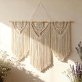 Tempospark Large Macrame Wall Hanging, 43" Wx32 L Boho Wall Hangings for Living Room Bedroom Nursery, Boho Chic Large Macrame Tapestry for Bedroom Wall Decor (Weave)