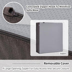 HAVARGO Recliner Cushions for Elderly with Lumbar Support, Patent Design 20x20x4 Inch Thick Chair Cushion Soft Tufted Dual Layer Booster Seat Cushions for Seniors Recliner Risers Taupe 1 Set