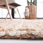 SAFAVIEH Natural Fiber Collection Runner Rug - 2'3" x 8', Natural, Handmade Boho Farmhouse Woven Jute, Ideal for High Traffic Areas in Living Room, Bedroom (NF187A)