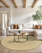 DEXI Round Sisal Rug Natural Fiber 5x5, Braided Woven Area Rugs No Shed, Soft Neutral Rustic Carpet Mat for Indoor Outdoor Patio Dining Living Room Bedroom Farmhouse, 5ft, Natural