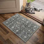 Washable 2'x3' Non Slip Rug Vintage Soft Low Pile Lightweight Boho Area Rugs for High-Traffic Areas (Entryway, Kitchen, Hallway), Farmhouse Decor