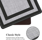 Mattitude Kitchen Mats Set of 2,Cushioned Anti-Fatigue Non-Skid Rug Sets Ergonomic Comfort Standing Mat for Kitchen, Floor, Office, Sink, Laundry, Black and Gray