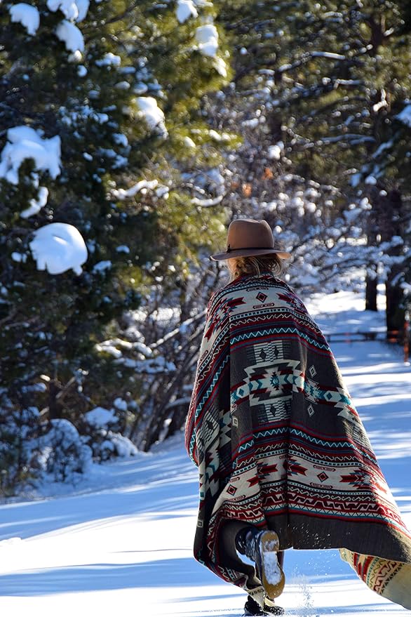 Inca Aztec Throw, Queen, King Blanket | Southwest Indian Navajo Boho Style | Native Cover for Camping, Bedding, Couch, Vanlife | Faux Alpaca, Lightweight, Hypoallergenic (Chimborazo Beige, Queen)