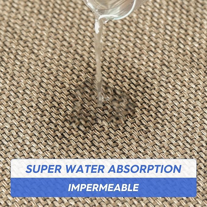 Artoid Mode Washable Non Slip Kitchen Rugs and Mats Set of 2, Rubber Backing Absorbent Kitchen Mats for Floor Front of Sink - 20x32 and 20x48 Inch