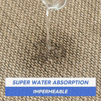 Artoid Mode Washable Non Slip Kitchen Rugs and Mats Set of 2, Rubber Backing Absorbent Kitchen Mats for Floor Front of Sink - 20x32 and 20x48 Inch
