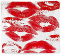 WNAGT Trendy Black and White Kiss Lips Tapestry Wall Hanging, Funky Makeup Wall Decor, Fashion Aesthetic Wall Blanket Decor for Girls Room College Dorm Makeup Room Beauty Room, 50x60 Inch