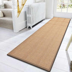 10ft Natural Jute Hallway Runner Rug Non Slip Washable, Rubber Backed Long Indoor Entryway Runner, Absorbent Kitchen Carpet Sink Rug, Camel