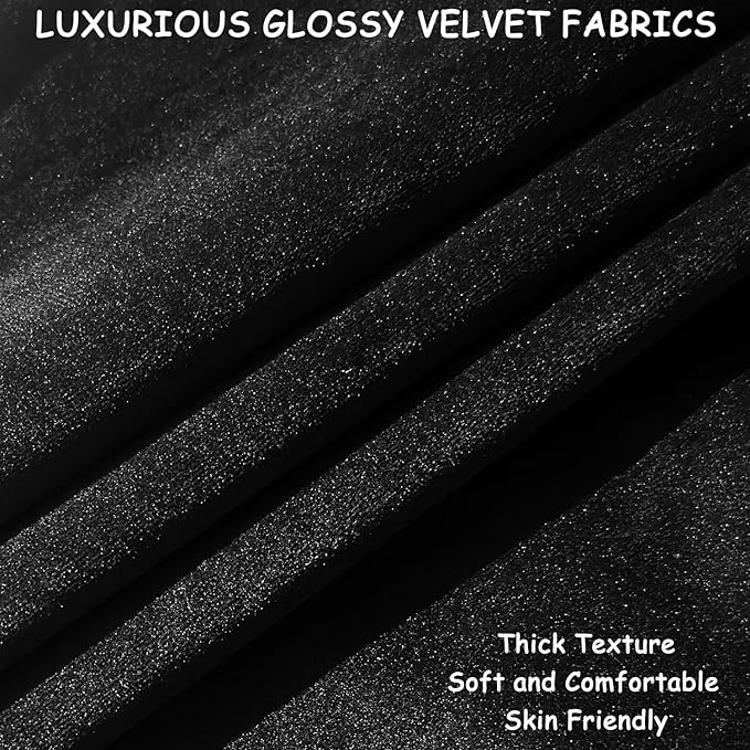 2 Pack 22x22 Pillow Cover Velvet Pillow Covers, Square Throw Pillow Covers for Living Room Decorations Throw Pillow Case, Throw Pillow Cover Cushion Cover for Sofa Bedroom Car, Black Velvet