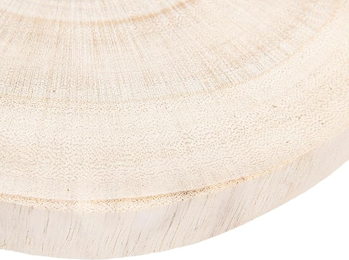 Decorative Paulownia Wood Pedestal, Natural