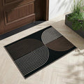 GarveeHome Rainbow Easy Jute Rug 2x3 Entryway Rug Indoor Outdoor Front Door Mat Neutral Non Slip Non Shedding Washable Carpet Farmhouse Kitchen Mat
