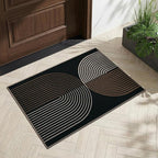 GarveeHome Rainbow Easy Jute Rug 2x3 Entryway Rug Indoor Outdoor Front Door Mat Neutral Non Slip Non Shedding Washable Carpet Farmhouse Kitchen Mat