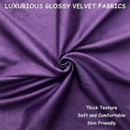 2 Pack 20x20 Pillow Cover Velvet Pillow Covers, Square Throw Pillow Covers for Living Room Decorations Throw Pillow Case, Throw Pillow Cover Cushion Cover for Sofa Bedroom Car, Eggplant Purple