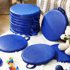 Suzile 12 Pcs 12'' Floor Cushions for Classroom Flexible Floor Seating with Handles Classroom Carpet Cushions for Kids Toddlers Daycare Preschool Furniture (Royal Blue)