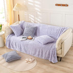 YUSOKI Twin XL Blanket Single Layer,Weight(3.1lb),370GMS-3D Stylish Design for Gift Home Decor (Lavender Fog,65"x90")