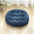 SK Studio Meditation Floor Pillow, Large Floor Cushions, Round Floor Cushion Seating for Adults Kids, Classroom Furniture Floor Pillow for Yoga Living Room, Navy Blue, 17" W x 17" L (Pack of 1)