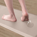 Mattitude Kitchen Mat Cushioned Anti-Fatigue Floor Mat Water Resistant Non-Slip Mats and Rugs Standing and Comfort Desk Mats for House Sink Office Laundry (Beige, 17.3"x60")