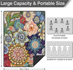 Waterproof Picnic Blankets Foldable & Portable 60''x80'' Boho Picnic Mat for Outdoors, Large Washable Picnic Blanket for Travel Camping Beach, Park Grass Picnic Blanket Accessories for Adults