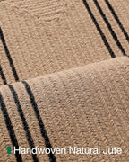 LUMI 3x10 Jute Runner Rug Non Slip for Hallway, Natural Rustic Carpet No Shedding, Farmhouse Braided Area Mat Indoor High Traffic for Living Room, Entryway, Kitchen, Laundry