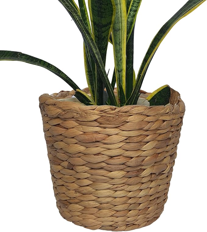 Set of 3 pcs Stylish Seagrass Planter Basket - Natural Water Hyacinth Small Storage - Made of Eco Friendly - Flower Pot Table Decoration - Boho Decor - Gift For Her