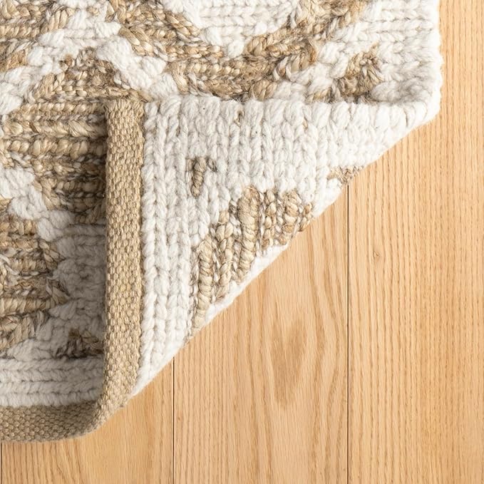 Dash & Albert Capri Soumak Handwoven Jute Rug, 9.5 X 13.5 Feet, Tan Geometric Pattern