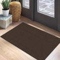EARTHALL Small Area Rug 2x3 Ft Washable Rugs for Entryway Non Slip Braided Throw Rugs Door Mat Indoor Outdoor Entrance Cotton Woven Carpet for Kitchen Foyer Front Door, Brown/Coffee