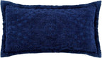 Better Trends Rio Collection is Super Soft and Light Weight in Floral Design 100% Cotton Tufted Unique Luxurious Machine Washable Tumble Dry, King Sham, Navy