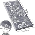 LuxStep Kitchen Mat Waterproof Kitchen Rugs for Floor Cushioned Anti-Fatigue Mat Non-Slip Standing Desk Mat Comfort Floor Mats for House Sink Office 17.3" x 39" Grey