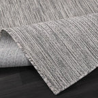 Washable Indoor Outdoor Rug 6x9 Weather Resistant Area Rugs Modern Solid for Porch Deck Balcony Backyard Patio Outside Carpet (6 X 9 Silver Grey)