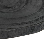 Creative Co-Op Decorative Paulownia Wood Pedestal, Black