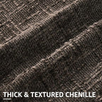 decorUhome Dark Brown Chenille Throw Pillow Covers 18x18 Set of 2 Textured Soft Cozy Slubby Couch Pillow Covers Modern Farmhouse Boho Decorative Pillow Cases for Bed Sofa Living Room