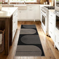 GarveeHome Modern Rainbow Easy Jute Runner Rug, 2x8 Runner Rug for Hallways - Non-Slip Indoor Outdoor Carpet, Washable for High Traffic Laundry Room, Kitchen, Entryway
