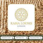 Premium Round Jute Rug 4ft - Handwoven 4 Foot Braided Ratan Rug for Living Room, Kitchen, Entryway & Bedroom | Natural Boho Decor