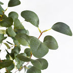 Artificial Eucalyptus Tree, 6ft Tall Fake Eucalyptus Plant with Basket, Green Silver Dollars Silk Leaves Faux Tree for Home Office Livingroom Floor Decor Indoor