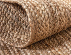 Unique Loom Braided Jute Collection Area Rug - Dhaka (2' 7" x 13' 1" Runner, Natural)
