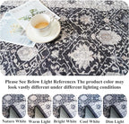 Washable 4-Piece Kitchen Floor Mats: Farmhouse Non-Slip Kitchen Sink Rug Easy Clean Water-Resistant Runners for Hallway Bathroom Soft Decorative Carpet for Pet Feeding Area(2x3+2x4+2x5+2x6,Black)