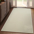 3x5 ft Area Rug Entryway Runner Rug Non Slip Washable, Boho Woven Kitchen Runner Rugs Door Mat Entry Rugs Carpet for Indoor Foyer Backdoor Hallway Floor Bedroom Living Room, Beige