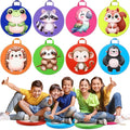 8 Pcs Kids Floor Cushions for Classroom Flexible Round Seating with Handle Soft Waterproof Floor Pillows with Cute Cartoon Animal Pattern for Elementary Daycare Preschool(Woodland Animals)