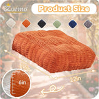 Floor Pillow Cushion for Adults, Meditation Cushion Pillow, Large Square Floor Sitting, for Tatami Living Room or Yoga, 22x22 Inch